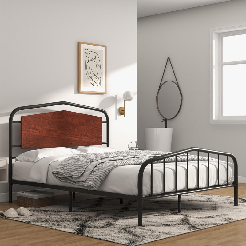 Wayfair single metal bed frame discount
